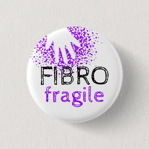 Fibro broos - maak uw ziekte zichtbaar ronde button 3,2 cm