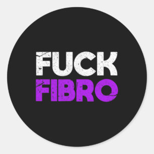Fibro fibromyalgie Fibromyositis Chronische pijn g Ronde Sticker