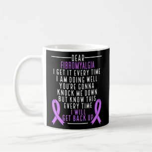 Fibro Warrior Ik zal terug omhoog Fibromyalgia Awa Koffiemok