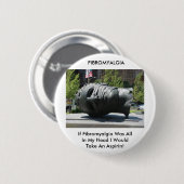 FIBROMYALGIA-OPBRENGST ASPIRIN RONDE BUTTON 5,7 CM (Voorkant /achterkant)