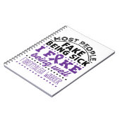 Fibromyalgie Aankomst Fake goed Notitieboek (Linkerzijde)