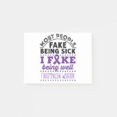 Fibromyalgie Aankomst Fake goed Post-it® Notes (Voorkant)