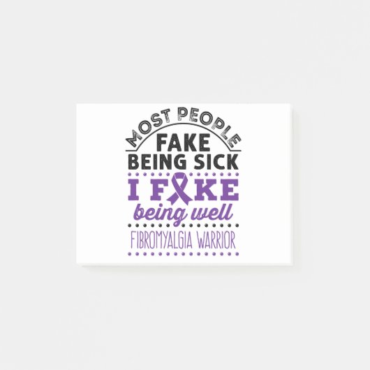 Fibromyalgie Aankomst Fake goed Post-it® Notes (Voorkant)