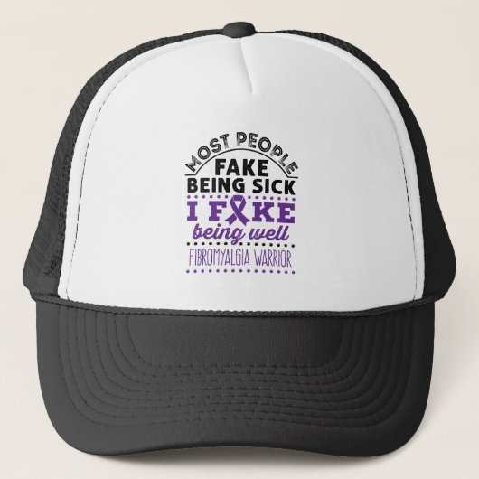 Fibromyalgie Aankomst Fake goed Trucker Pet (Voorkant)