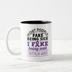 Fibromyalgie Aankomst Fake goed Tweekleurige Koffiemok