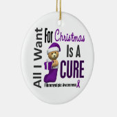 Fibromyalgie Alles wat ik wil voor kerstversiering Keramisch Ornament (Rechts)