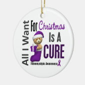 Fibromyalgie Alles wat ik wil voor kerstversiering Keramisch Ornament (Links)