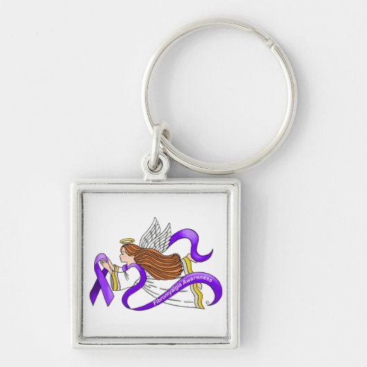 Fibromyalgie Angel Sleutelhanger (Voorkant)