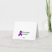 Fibromyalgie Awareness-kaart Kaart (Achterkant)