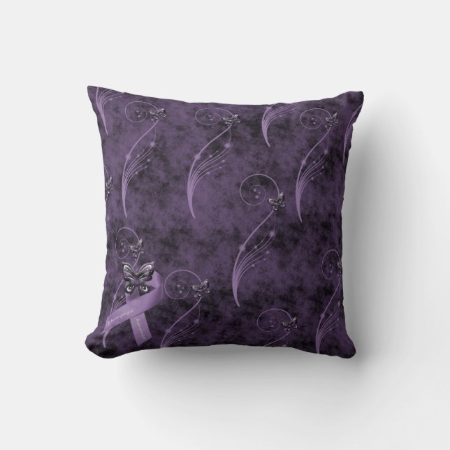 Fibromyalgie Awareness Pillow Kussen (Voorkant)