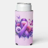 Fibromyalgie Awareness Ribbon (Seltzer Voorkant)
