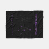 Fibromyalgie Bewustheid 4 Fleece Deken (Voorkant (Horizontaal))