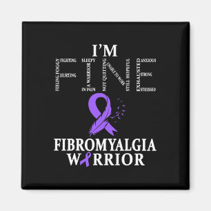 Fibromyalgie Bewustheid Aankomst ondersteunt Paars Magneet