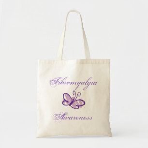 Fibromyalgie Bewustheid Butterfly Totebag Canvas t Tote Bag