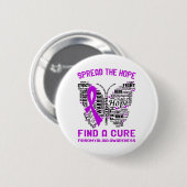 Fibromyalgie Bewustheid Maand Ribbon Giften Ronde Button 5,7 Cm (Voorkant /achterkant)