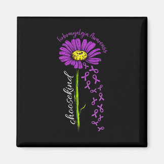 Fibromyalgie Bewustzijn Daisy Flower Falling Ribbo Magneet