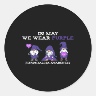 Fibromyalgie Bewustzijn Fibro-in Mei We Draag Paar Ronde Sticker