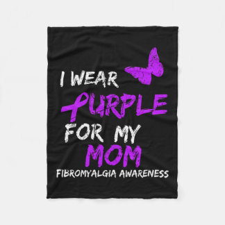 Fibromyalgie Bewustzijn Ik Draag Paarse Voor Mijn  Fleece Deken