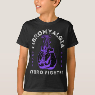 Fibromyalgie Bewustzijn Lint Bokshandschoenen Fibr T-shirt