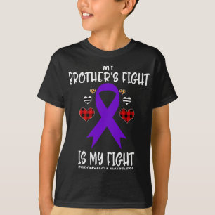 Fibromyalgie Bewustzijn Mijn broer's gevecht is mi T-shirt