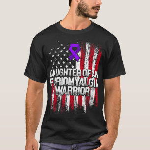 Fibromyalgie Bewustzijn Overlevende dochter Warrio T-shirt