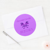 Fibromyalgie Bewustzijn Paarse Vlinder Stickers (Envelop)