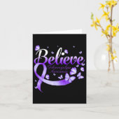 Fibromyalgie Bewustzijn Vlinder 1 Kaart (Gele Bloem)