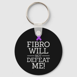 Fibromyalgie bewustzijn Warrior Fibro zal niet ver Sleutelhanger