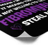 Fibromyalgie Bewustzijnheid - Fibromyalgie Pijn Aw Poster (Hoek)