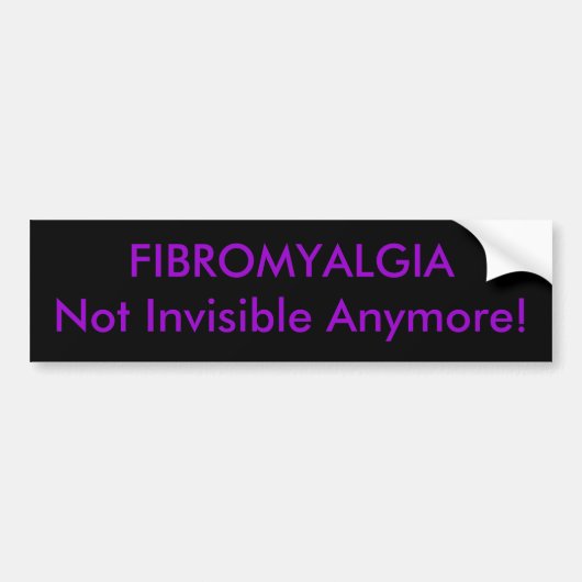 Fibromyalgie Bumpersticker (Voorkant)