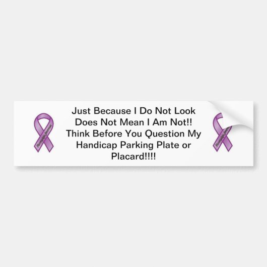 Fibromyalgie Bumpersticker (Voorkant)