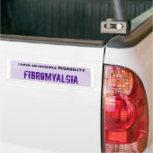 FIBROMYALGIE Bumpersticker voor onzichtbare handic (Op Truck)