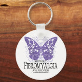 Fibromyalgie Butterfly Sleutelhanger (Voorkant)