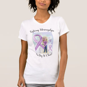 "Fibromyalgie één dag per dag bestrijden" T-shirt