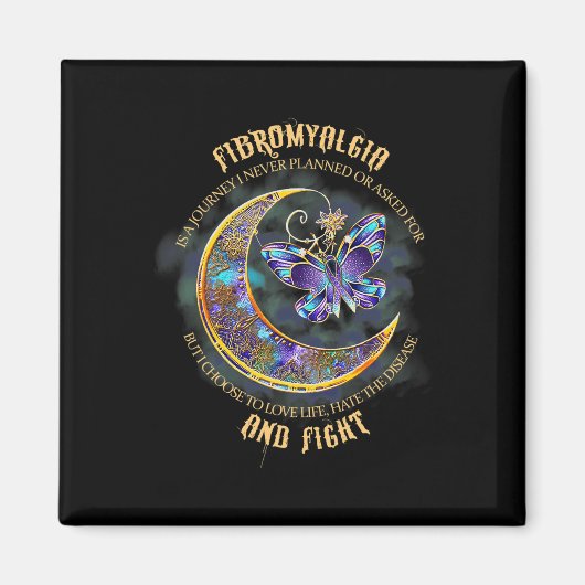 Fibromyalgie - Fibromyalgie Bewustheid Magneet (Voorkant)