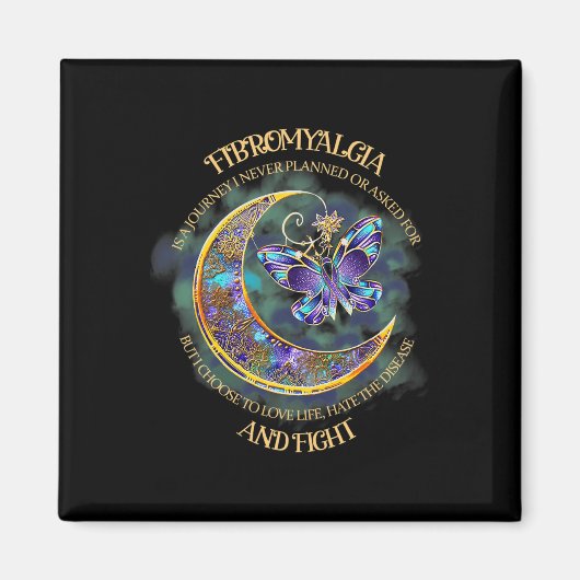 Fibromyalgie - Fibromyalgie Bewustheid Magneet (Voorkant)