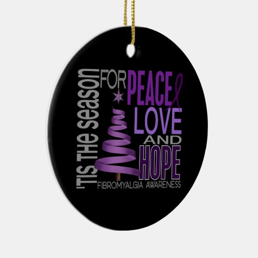 Fibromyalgie Kerstmis 1 Ornament (Rechts)