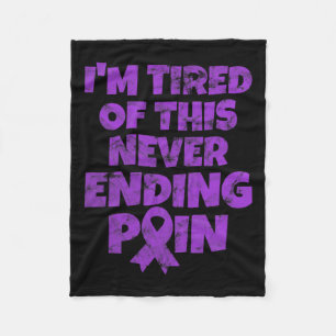 Fibromyalgie krijger Ik ben moe van nooit eindigen Fleece Deken