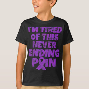 Fibromyalgie krijger Ik ben moe van nooit eindigen T-shirt