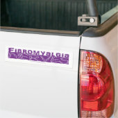 Fibromyalgie krijgt op mijn zenuwen Bumpersticker (Op Truck)