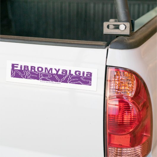 Fibromyalgie krijgt op mijn zenuwen Bumpersticker (Op Truck)