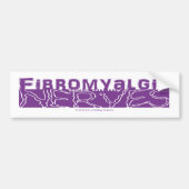 Fibromyalgie krijgt op mijn zenuwen Bumpersticker (Voorkant)