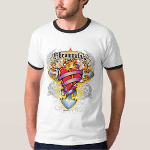 Fibromyalgie Kruis en hart T-shirt