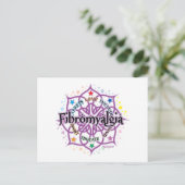 Fibromyalgie Lotus Briefkaart (Staand voorkant)