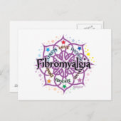 Fibromyalgie Lotus Briefkaart (Voorkant / Achterkant)