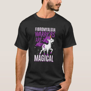 Fibromyalgie Magische Eenhoorn Paarse Lint Onderst T-shirt