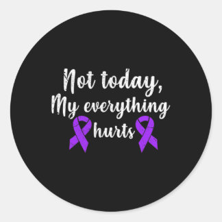 Fibromyalgie Mijn alles doet pijn aan fibro Chroni Ronde Sticker