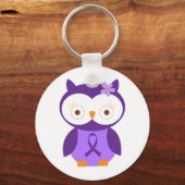 Fibromyalgie Owl Sleutelhanger (Voorkant)