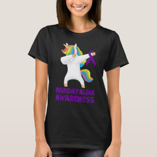 Fibromyalgie Paarse Ribbon Awareness Survivor Warr T-shirt