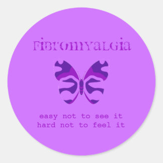 Fibromyalgie Sensibilisation Stickers Papillon pou